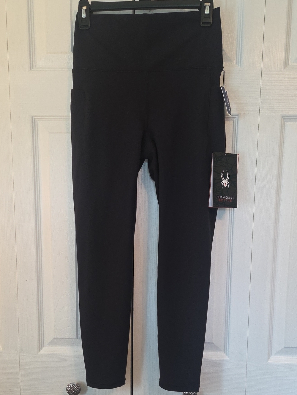 Spyder Black Women's Performance Leggings with Side Pockets